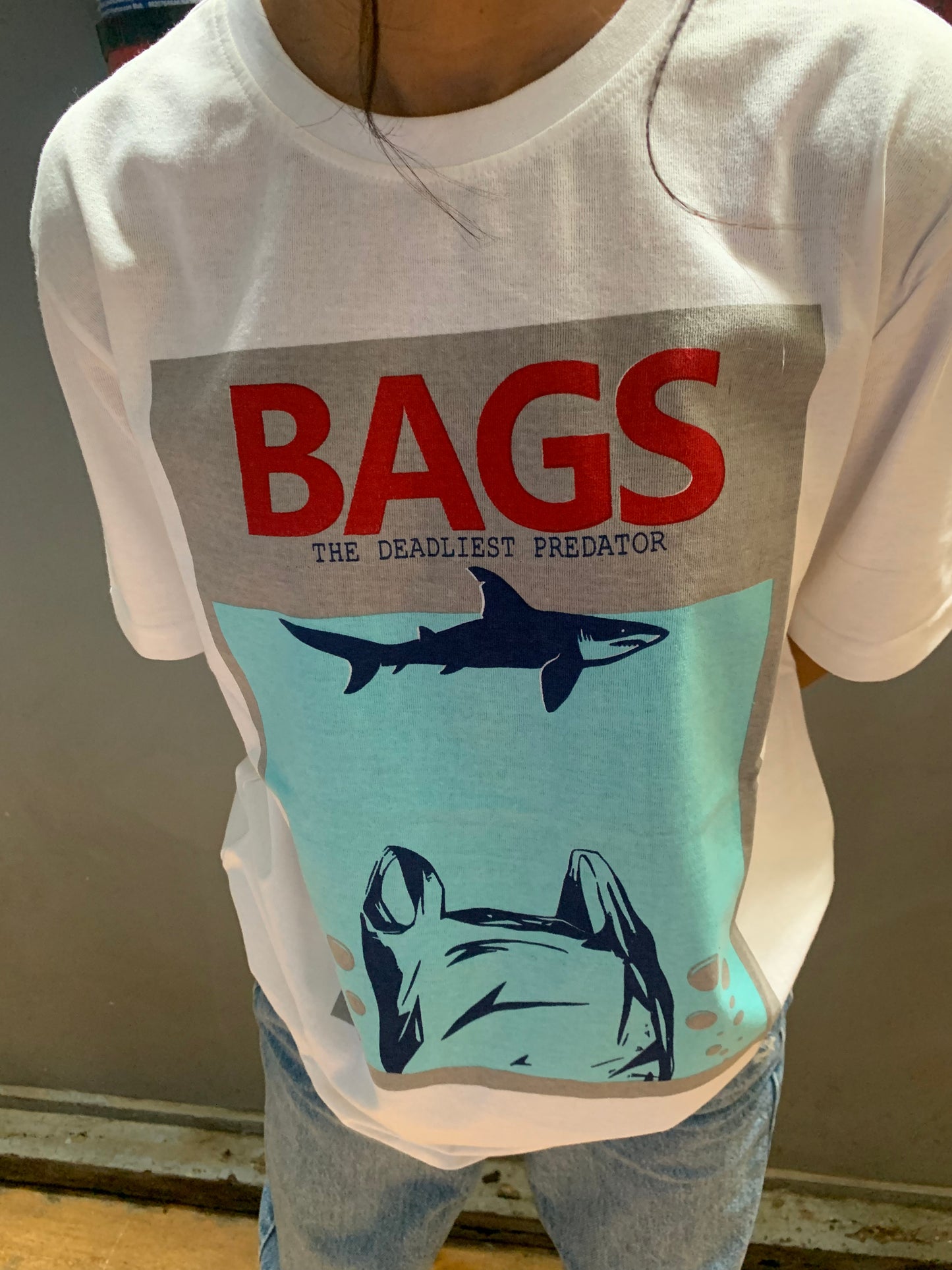 White Shark T-Shirt Oversize